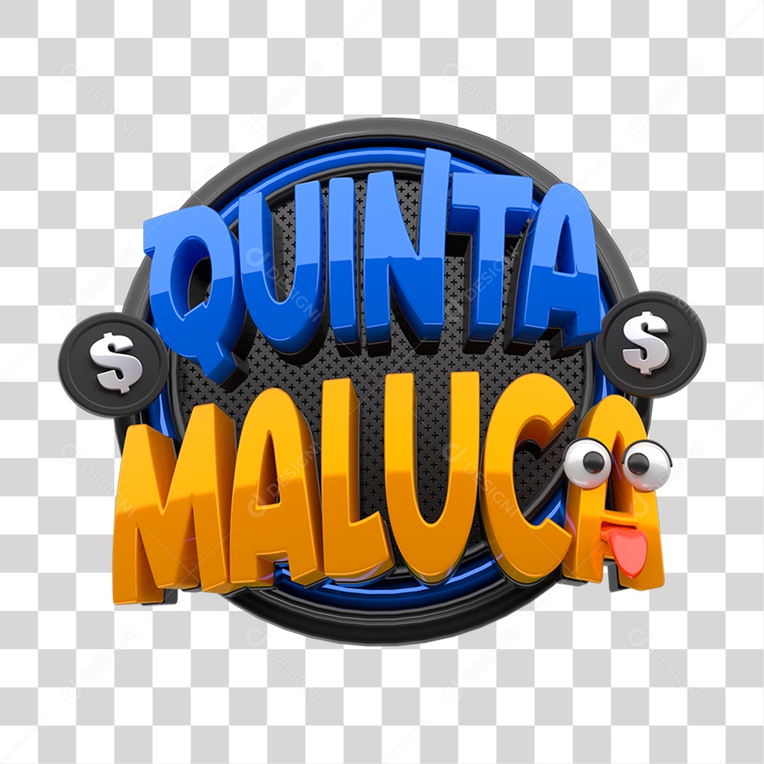 Selo 3D Quinta Maluca PNG Transparente