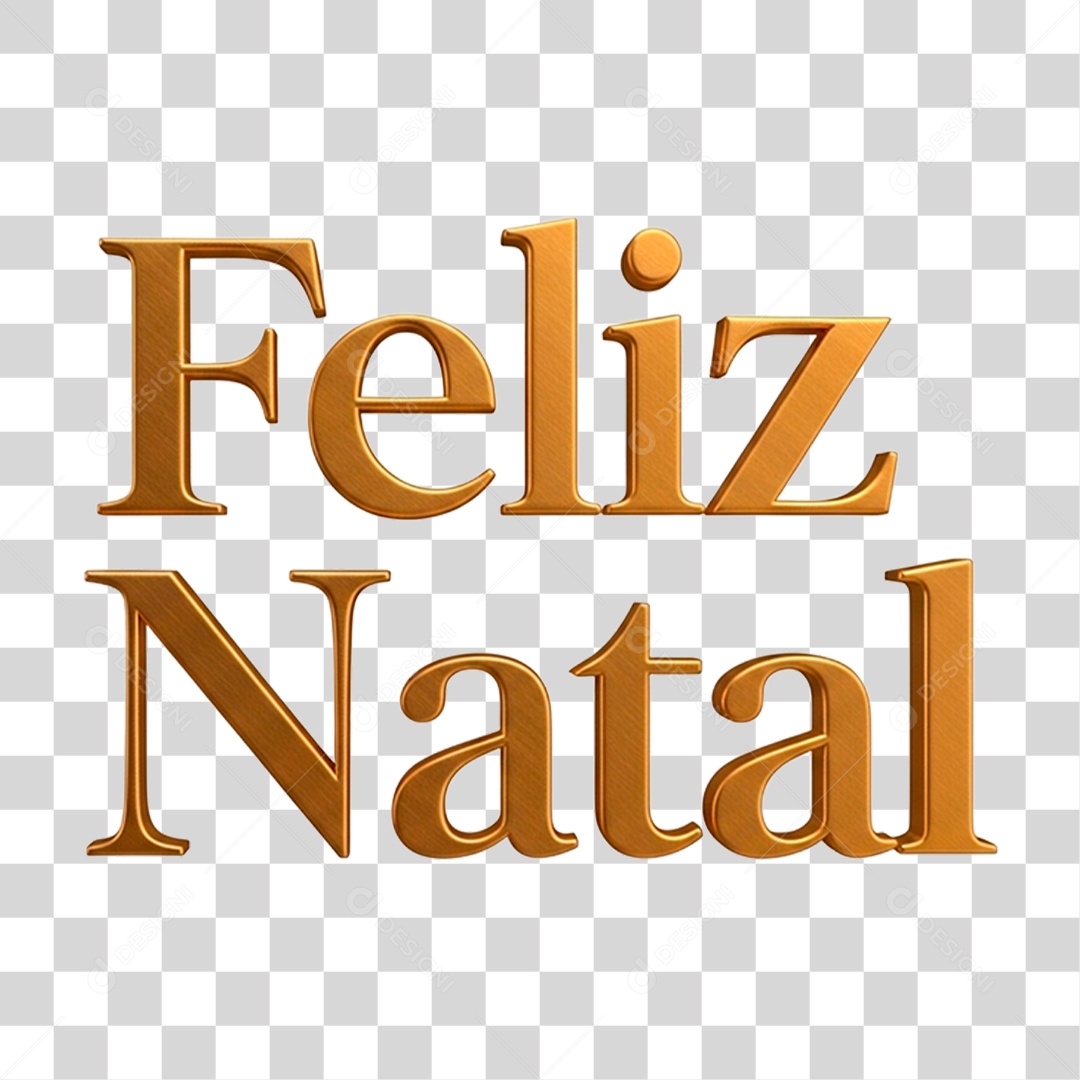 Selo 3D Feliz Natal PNG Transparente