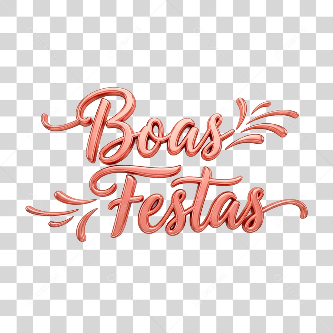 Selo 3D Boas Festas PNG Transparente