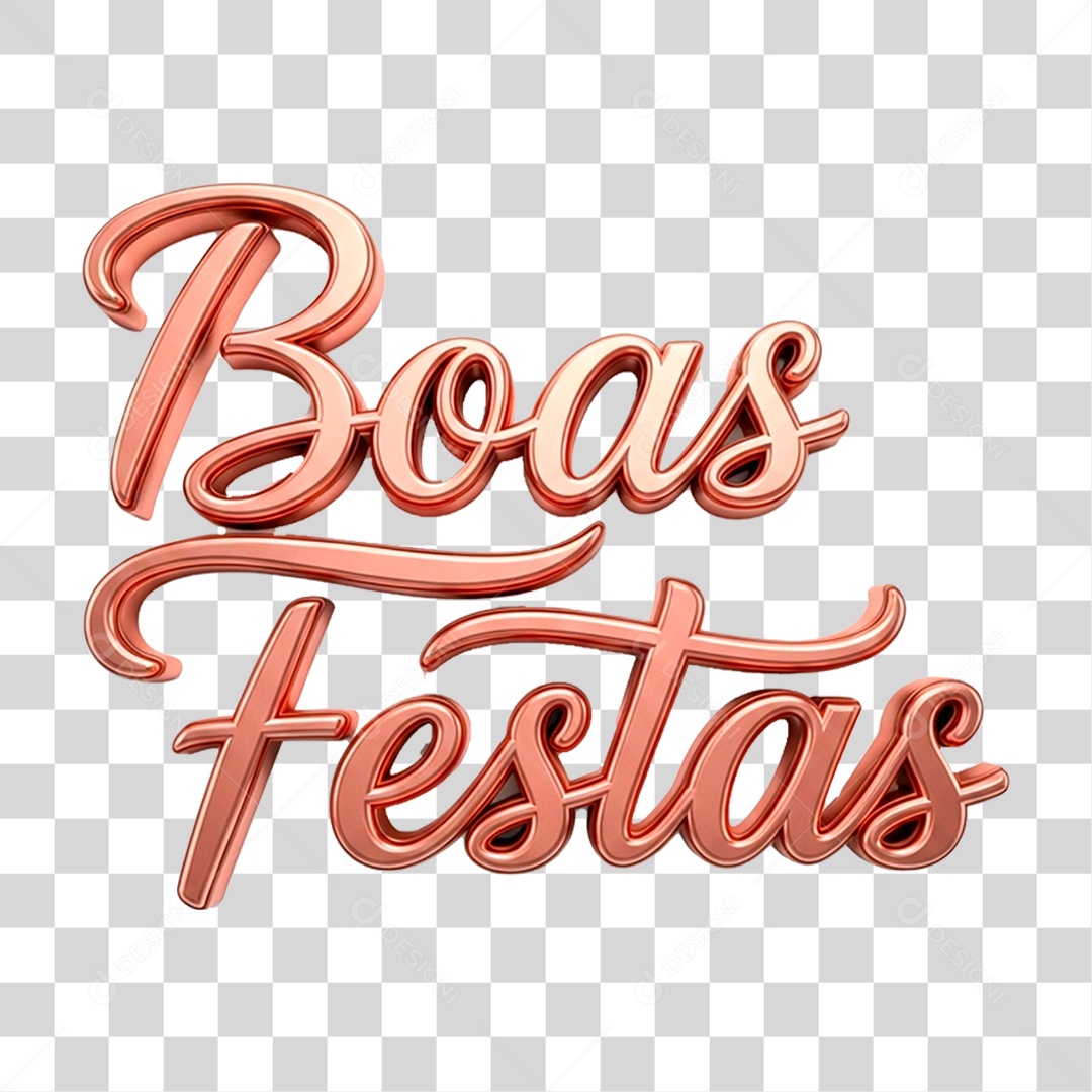 Selo 3D Boas Festas PNG Transparente