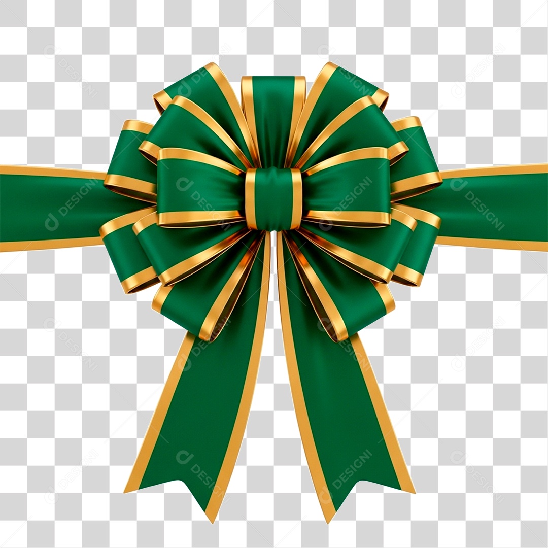 Laço Verde PNG Transparente