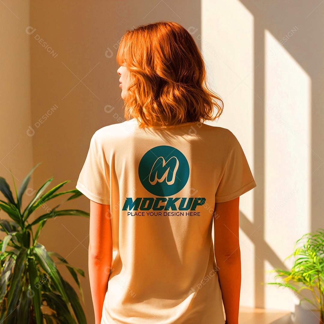 Mockup de Camiseta Masculina PSD Editável
