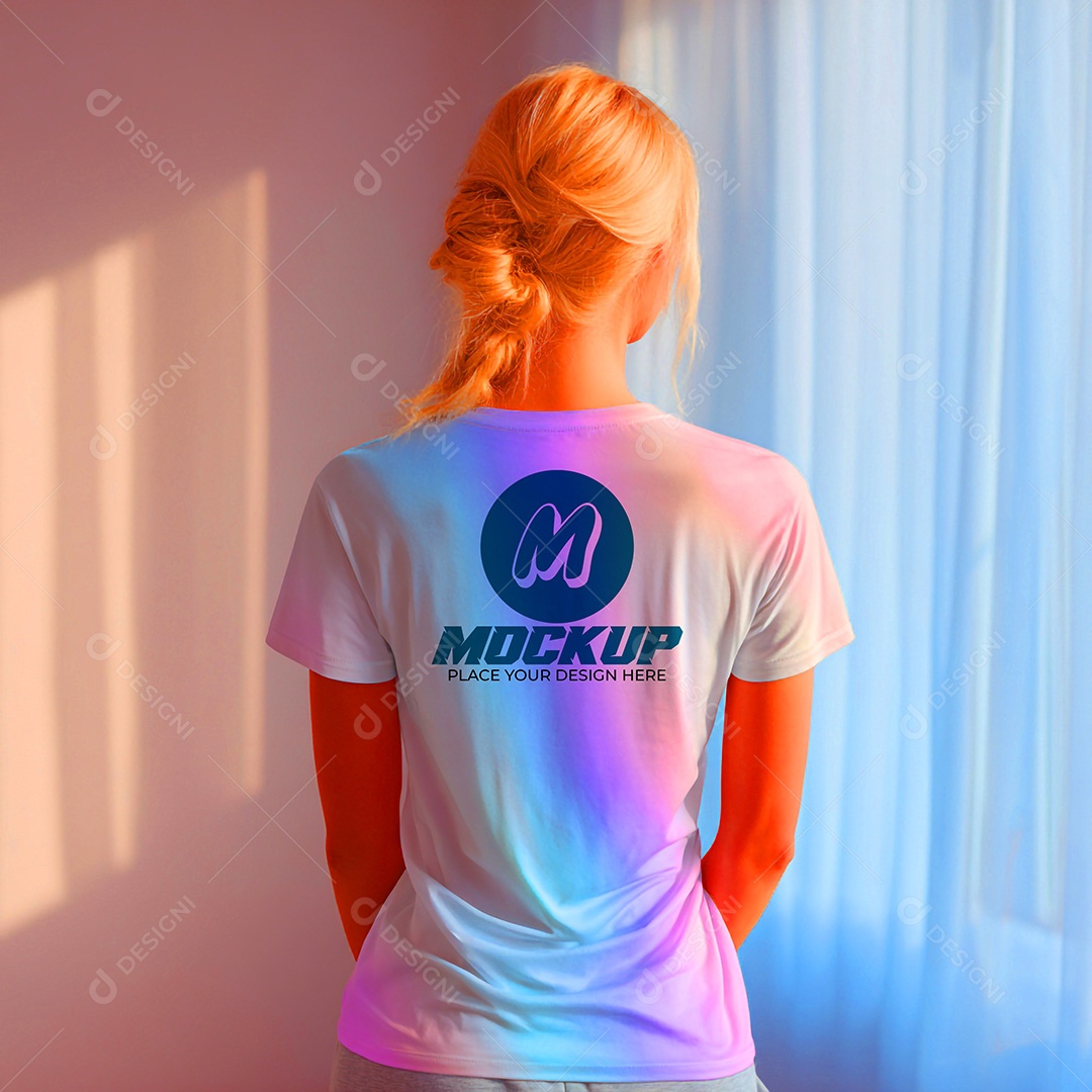 Mockup de Camiseta Masculina PSD Editável