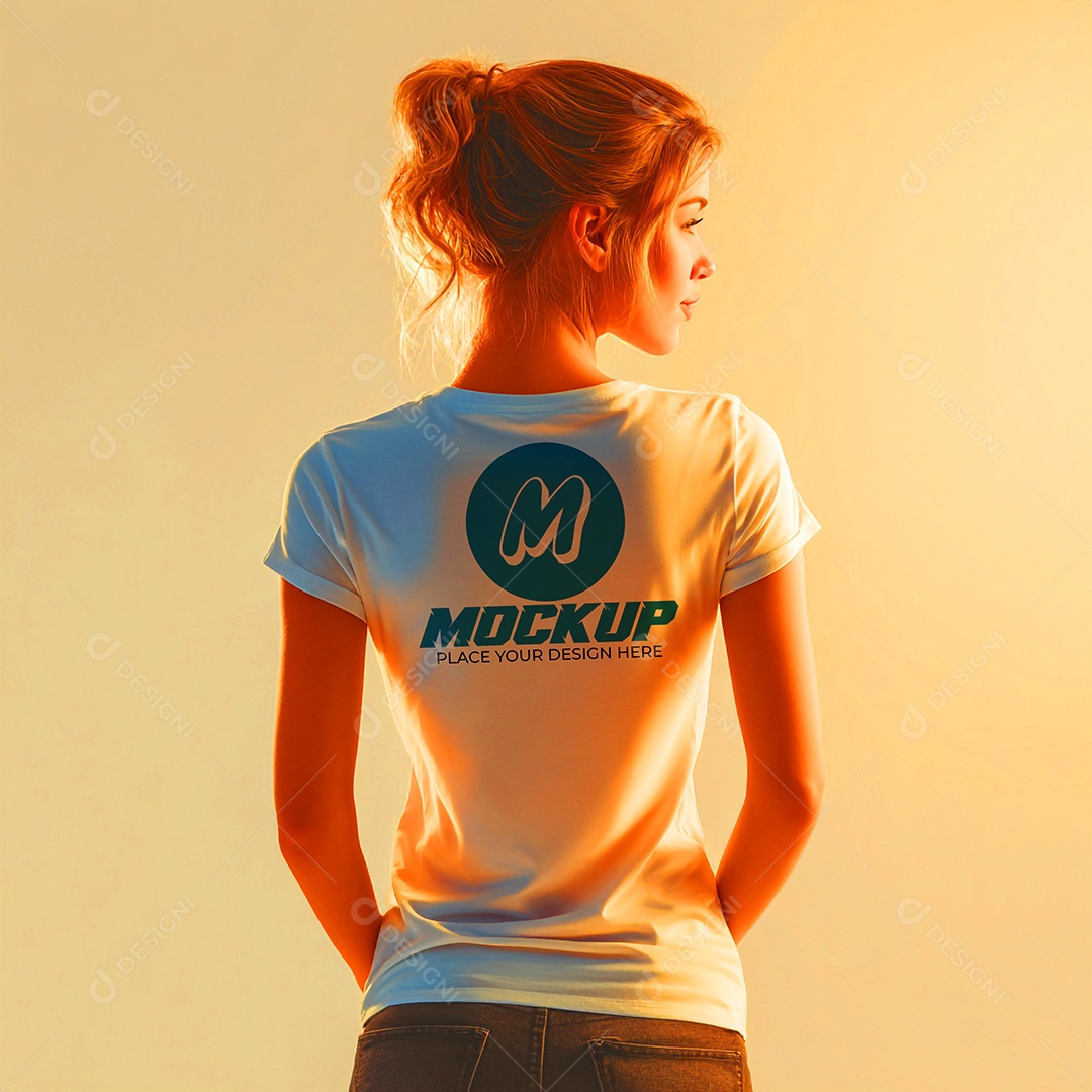 Mockup de Camiseta Masculina PSD Editável