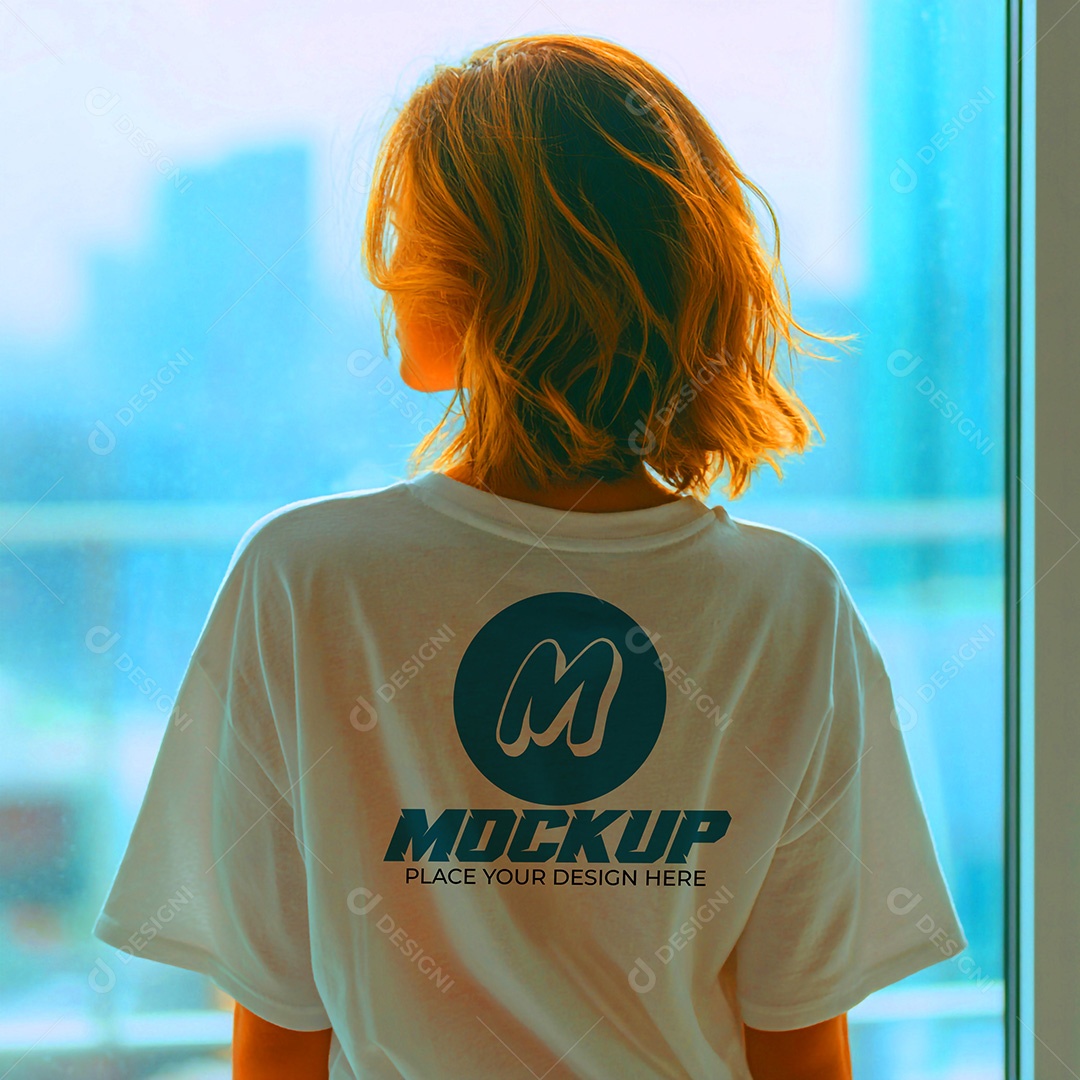 Mockup de Camiseta Masculina PSD Editável