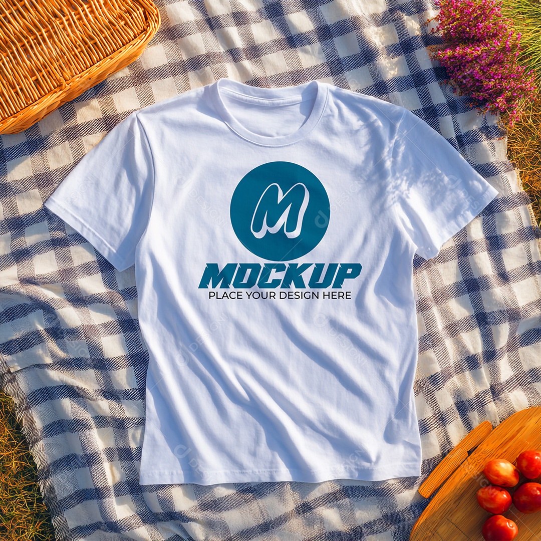 Mockup de Camiseta Masculina PSD Editável