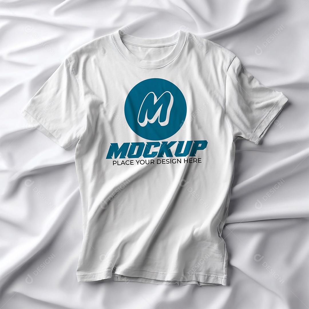 Mockup de Camiseta Feminina PSD Editável
