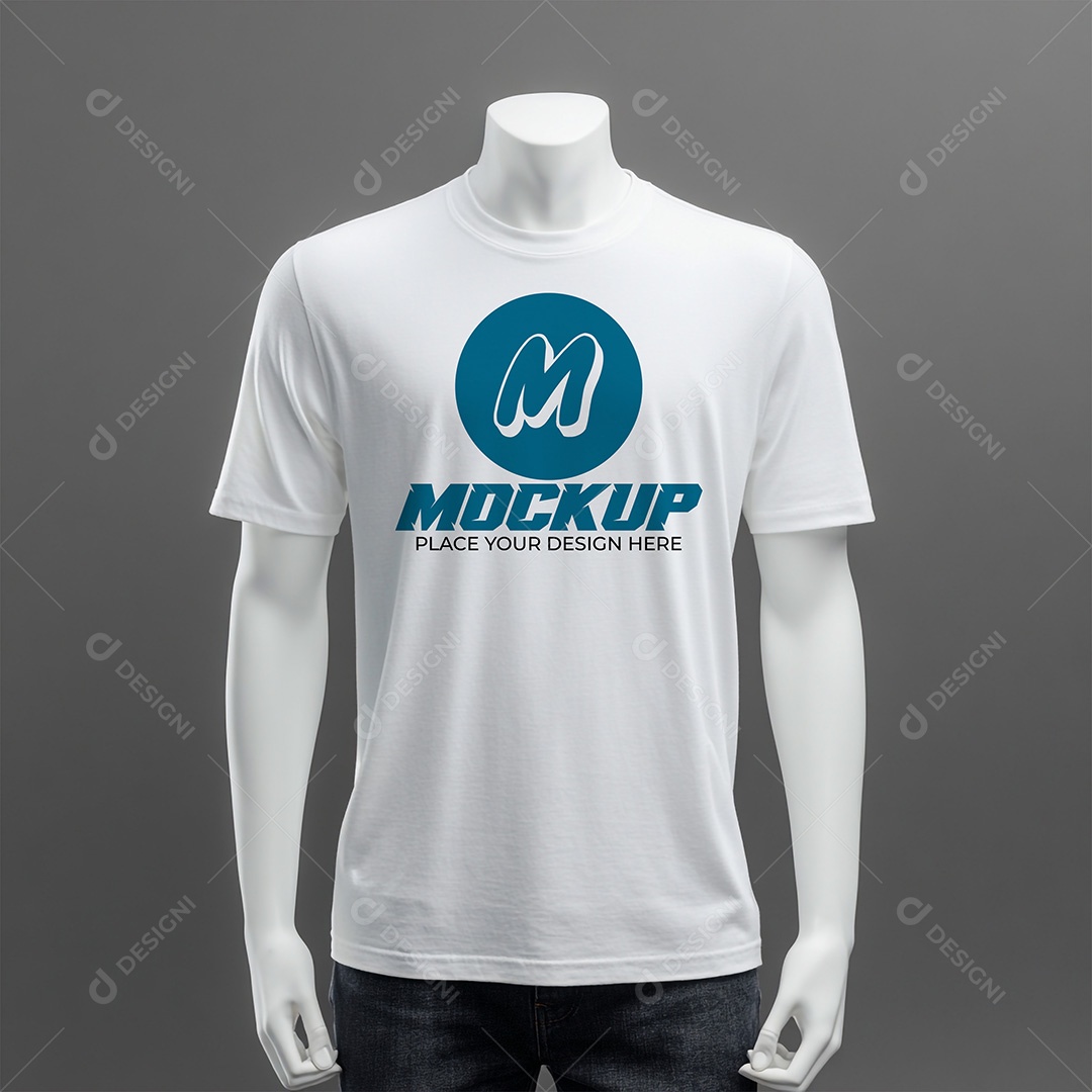 Mockup de Camiseta Masculina PSD Editável