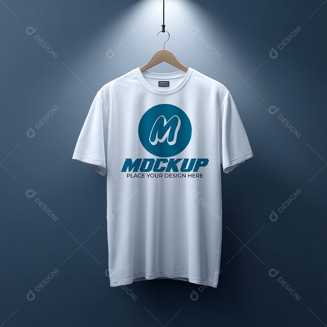 Mockup de Camiseta Masculina PSD Editável