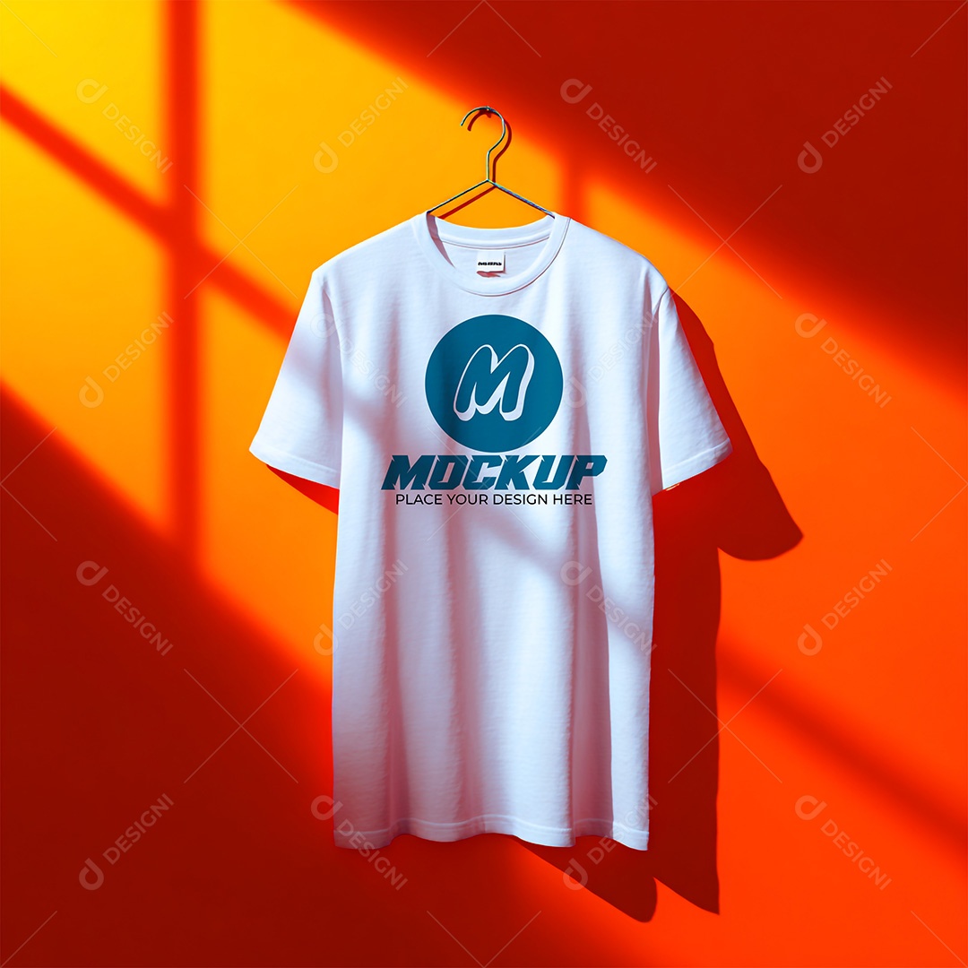 Mockup de Camiseta Masculina PSD Editável
