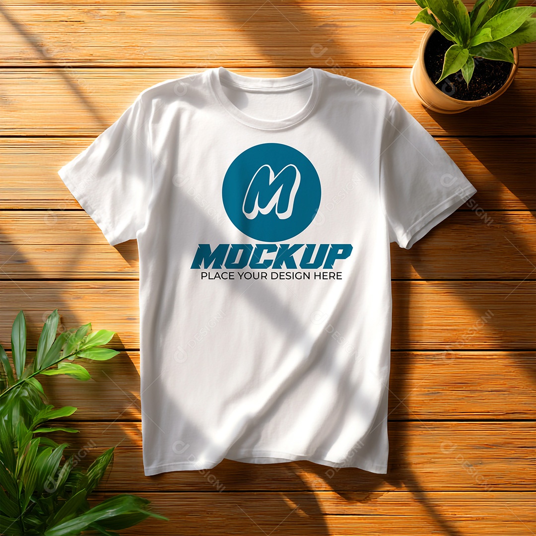 Mockup de Camiseta Masculina PSD Editável