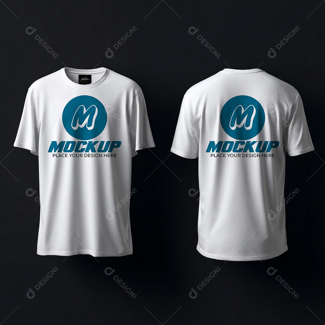 Mockup de Camiseta Masculina PSD Editável