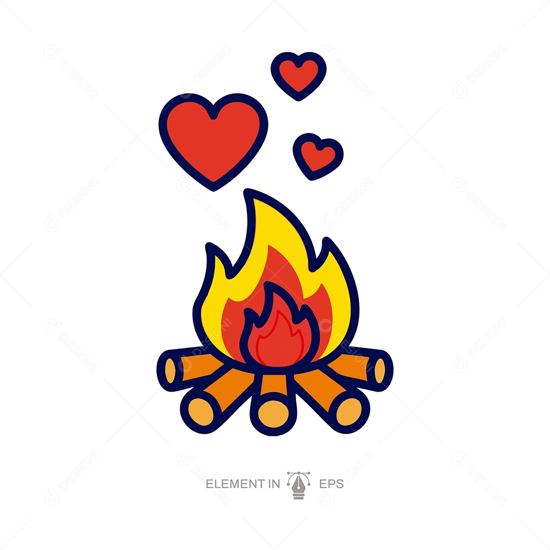 Elemento São João EPS Editável