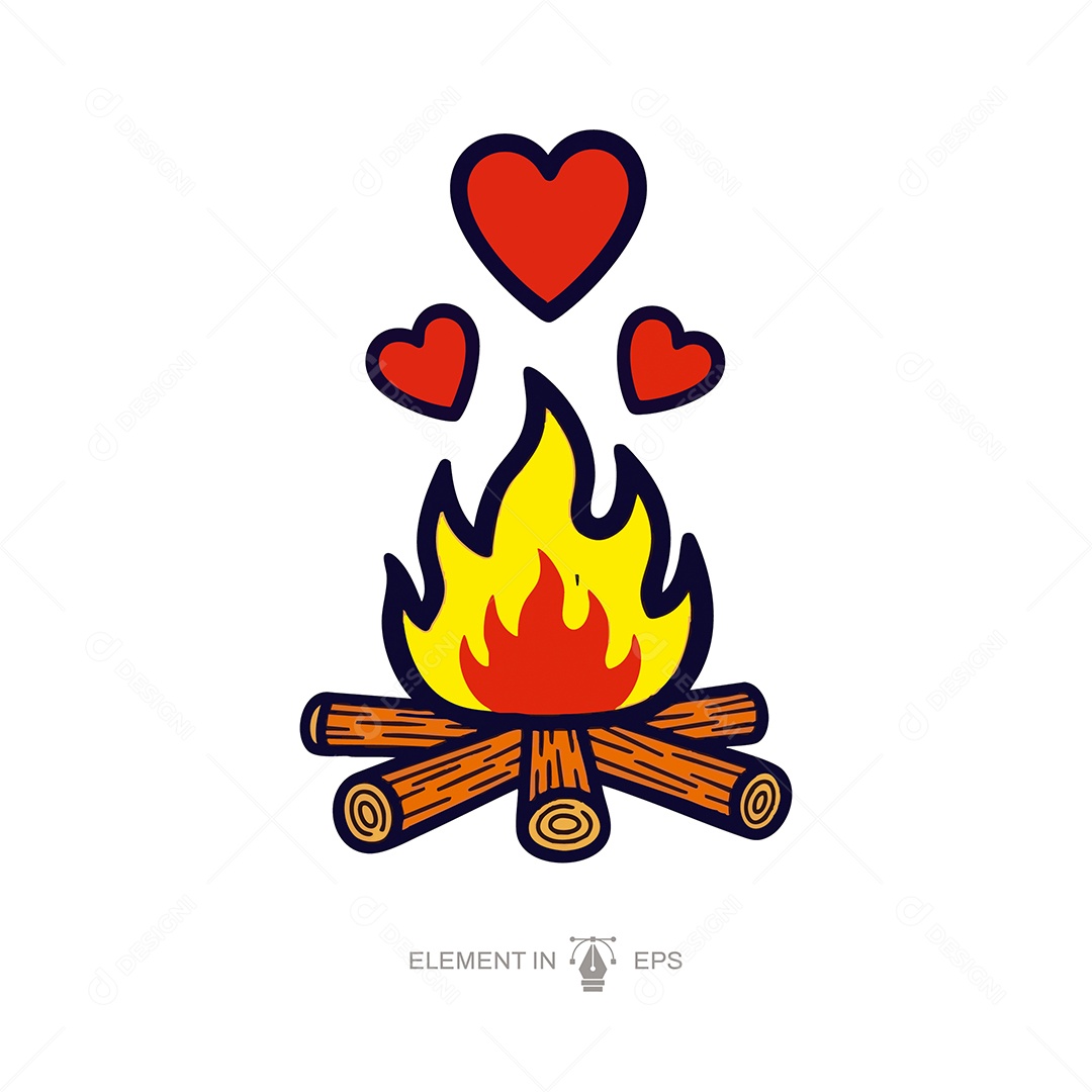 Elemento São João EPS Editável