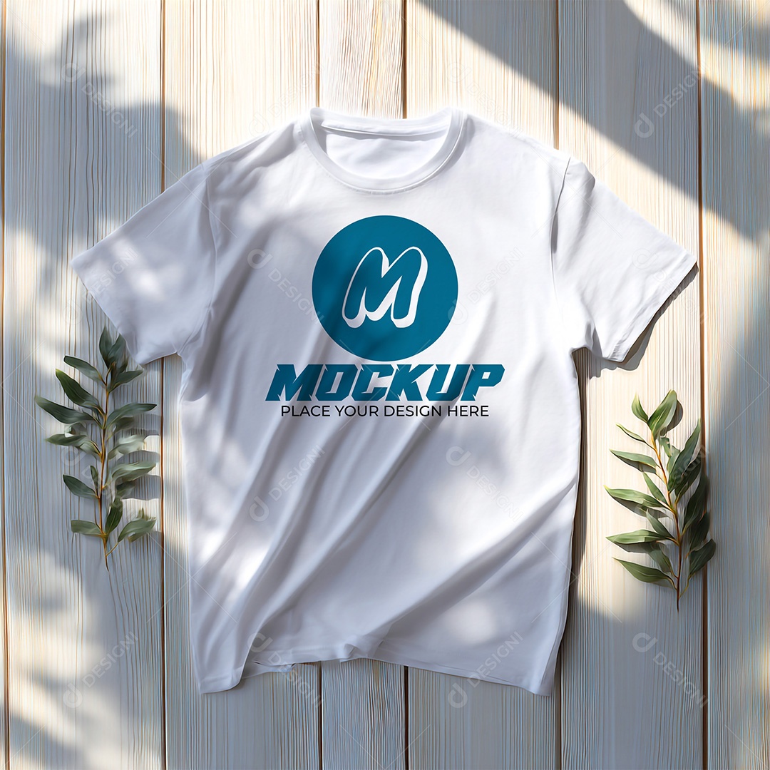 Mockup de Camiseta Masculina PSD Editável