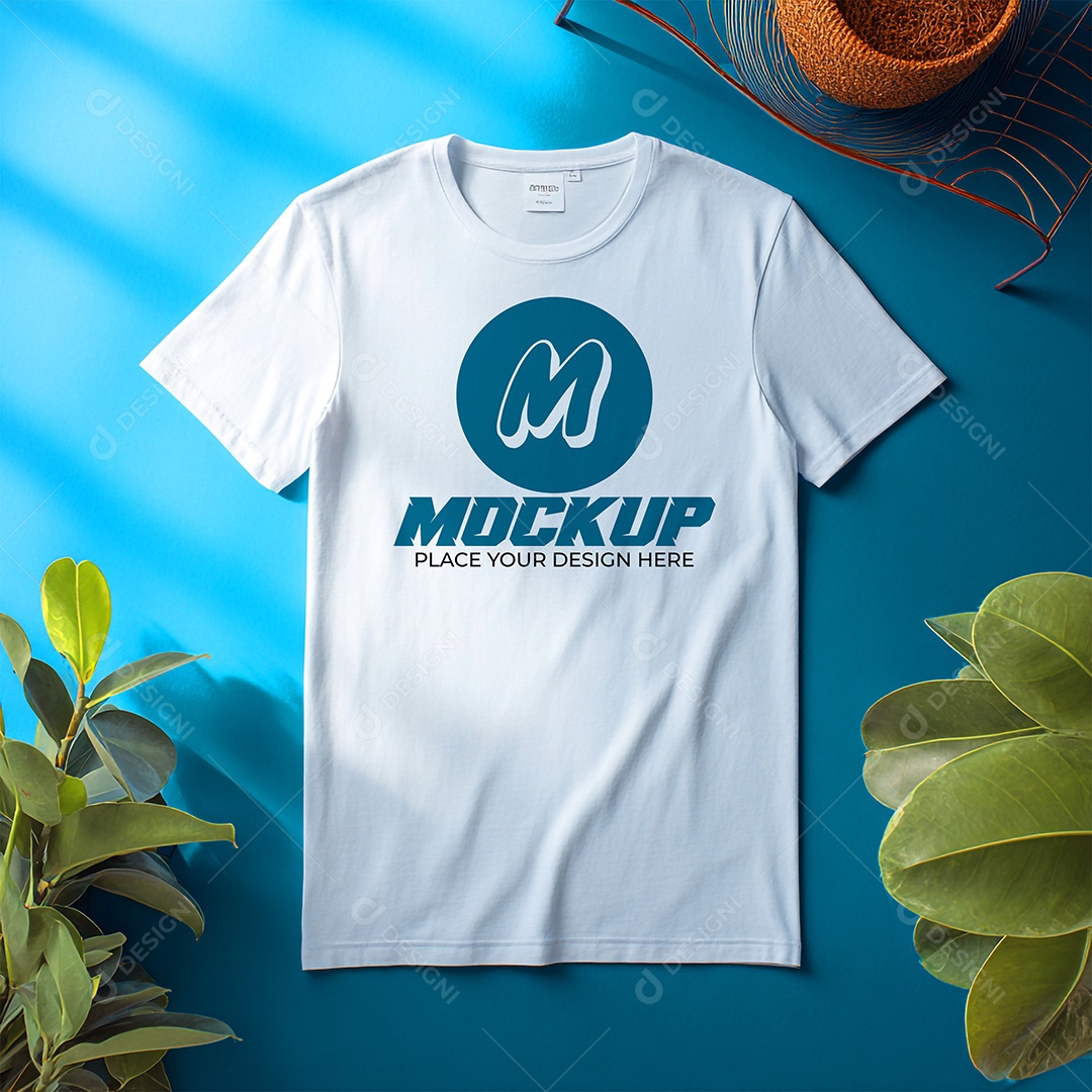 Mockup de Camiseta Masculina PSD Editável