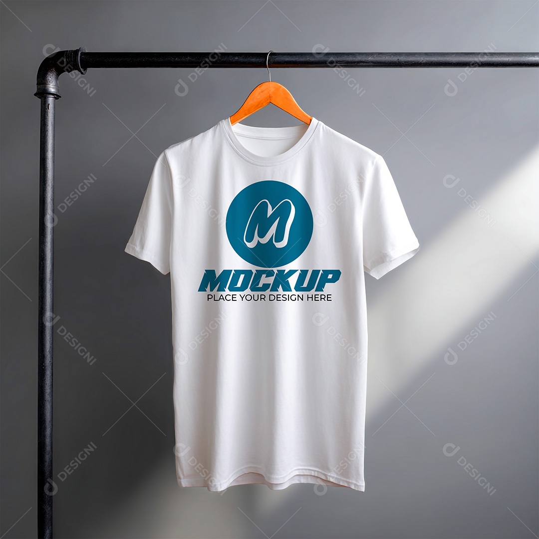 Mockup de Camiseta Masculina PSD Editável