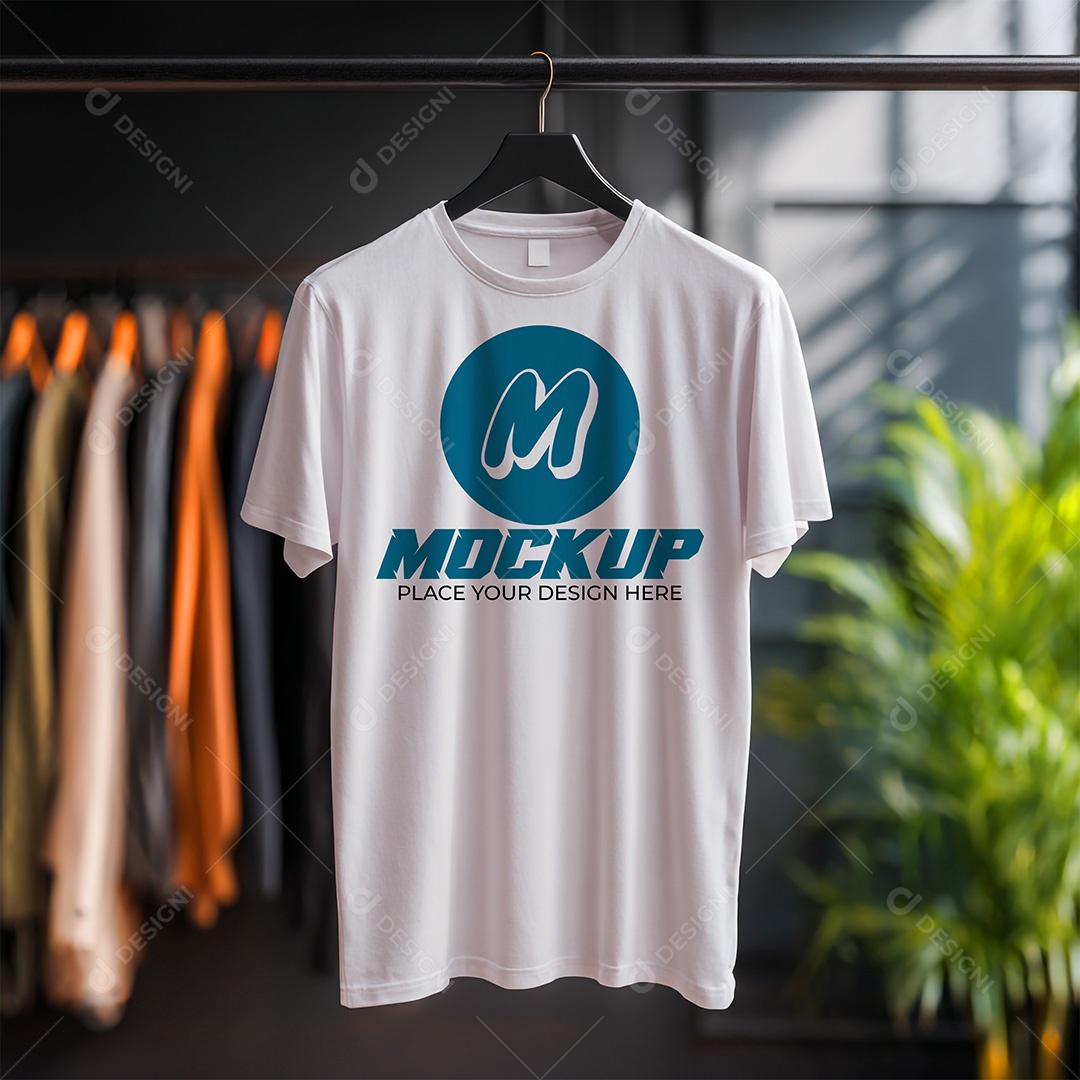 Mockup de Camiseta Masculina PSD Editável