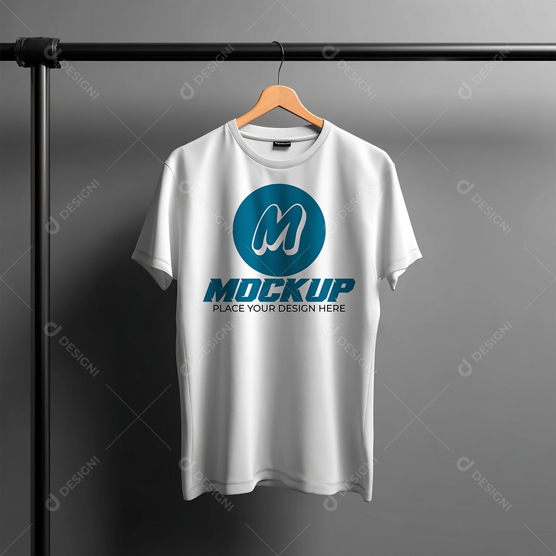 Mockup de Camiseta Masculina PSD Editável