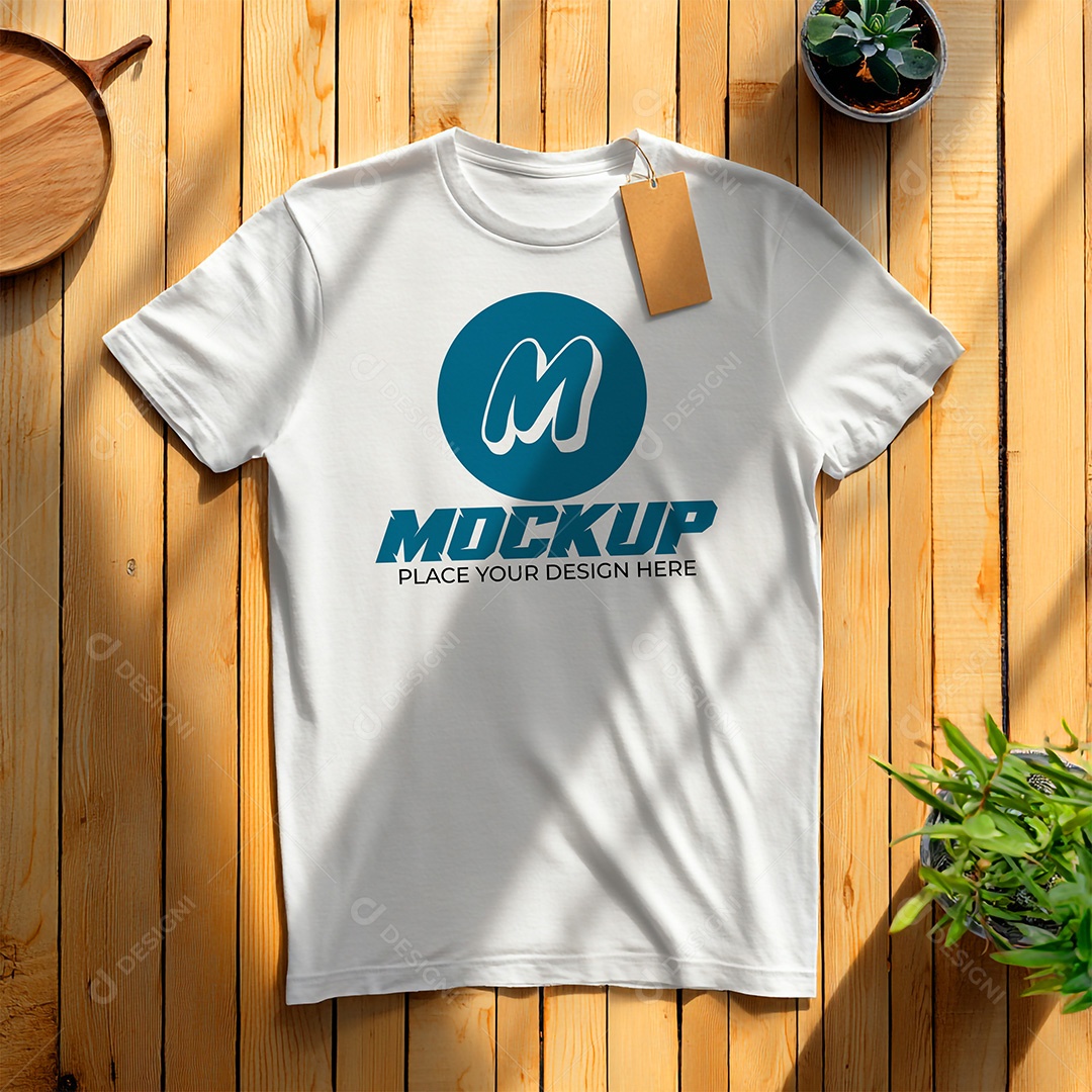 Mockup de Camiseta Masculina PSD Editável