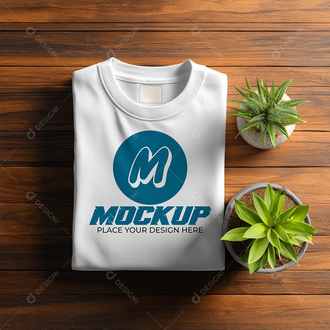 Mockup de Camiseta Masculina PSD Editável