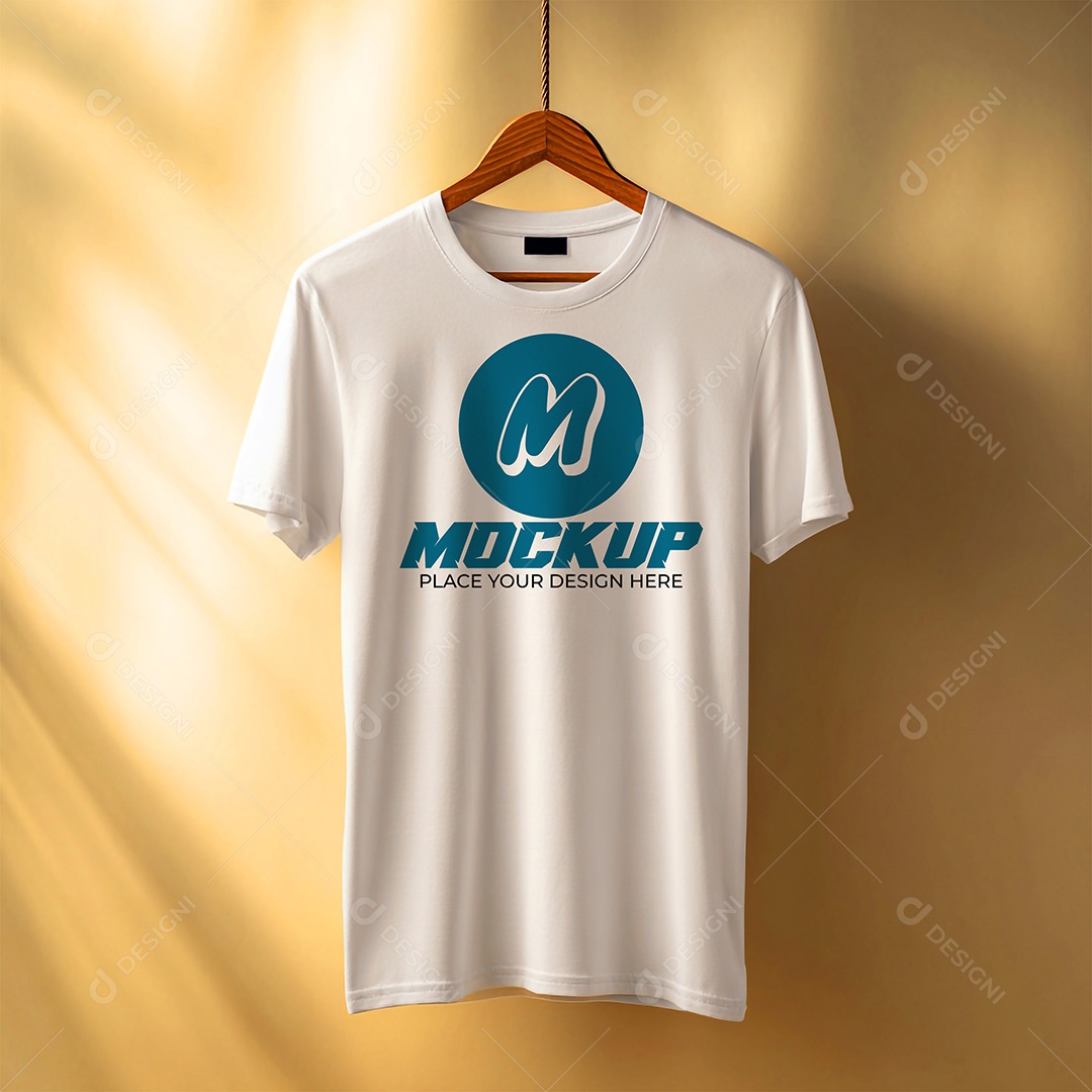 Mockup de Camiseta Masculina PSD Editável