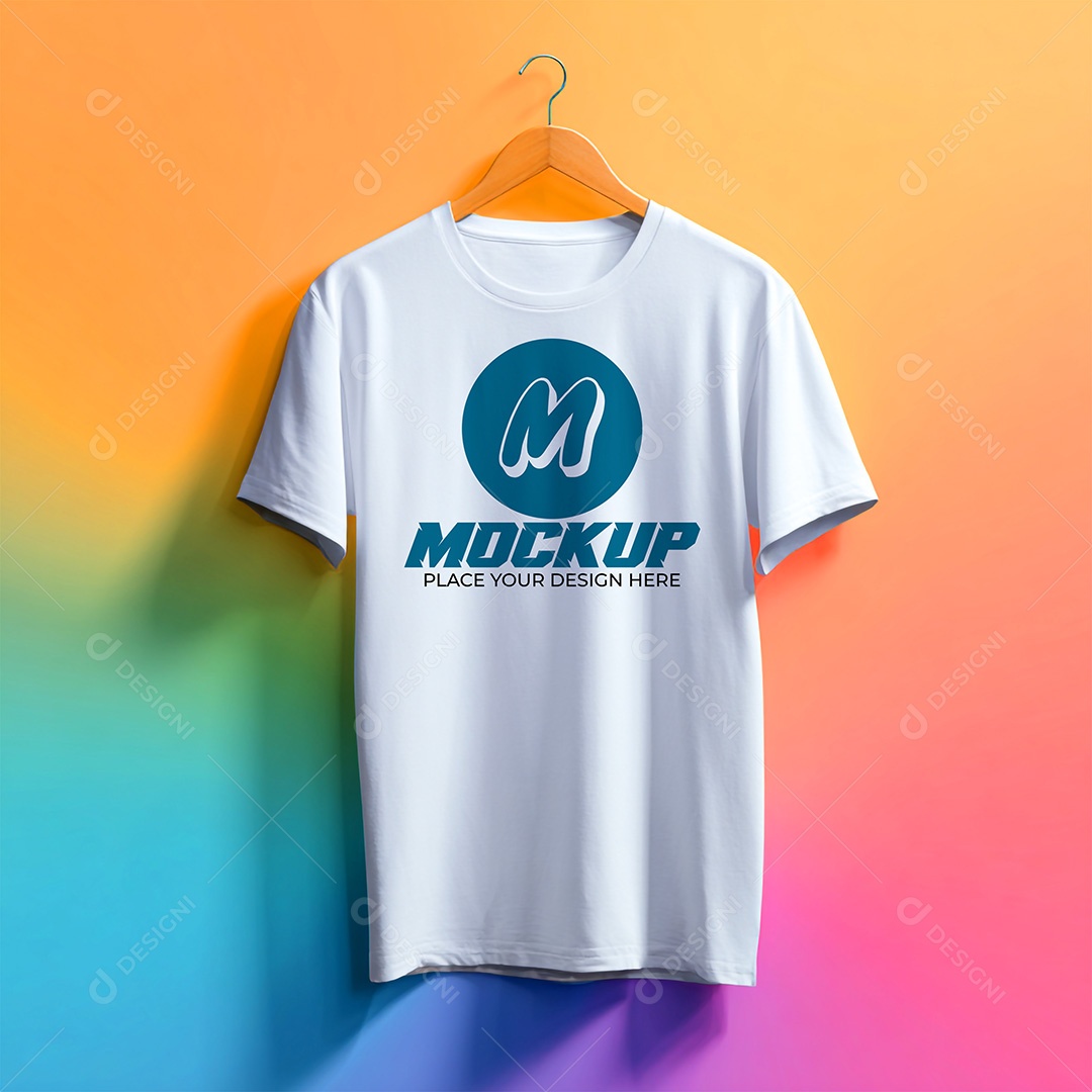 Mockup de Camiseta Masculina PSD Editável