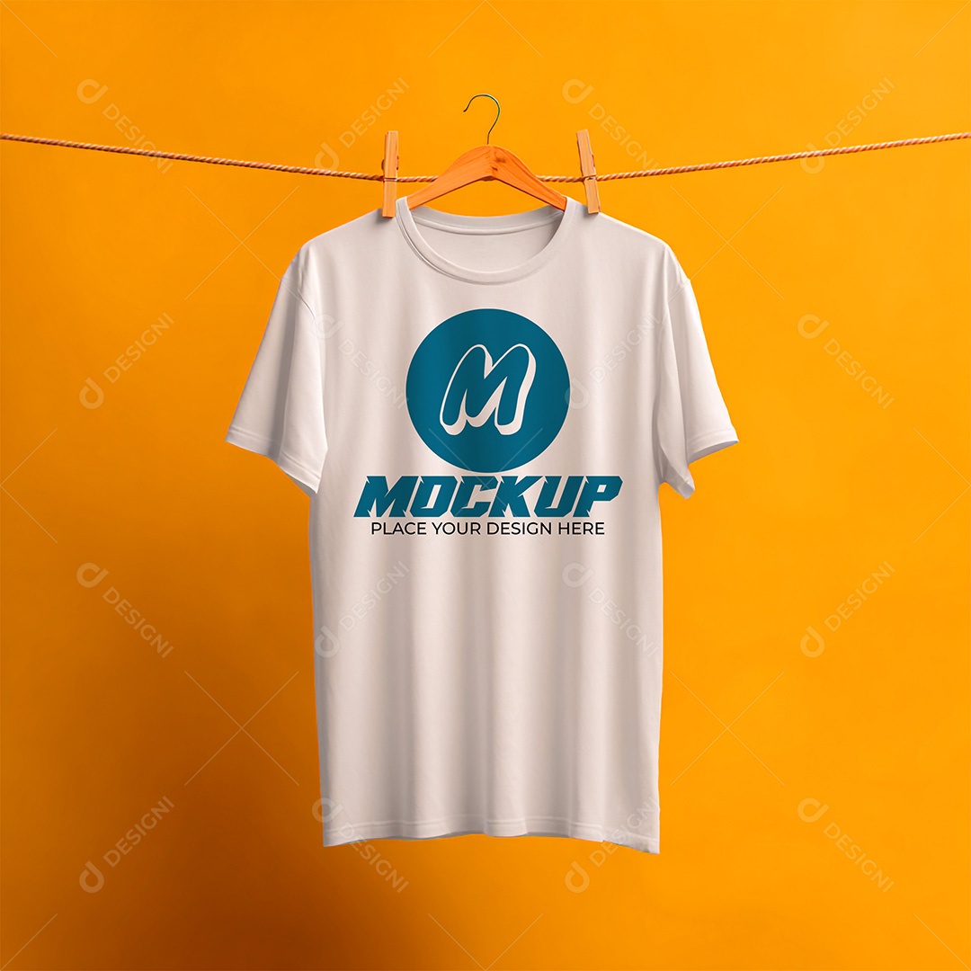 Mockup de Camiseta Masculina PSD Editável