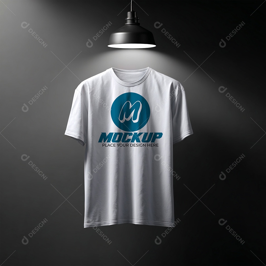 Mockup de Camiseta Masculina PSD Editável