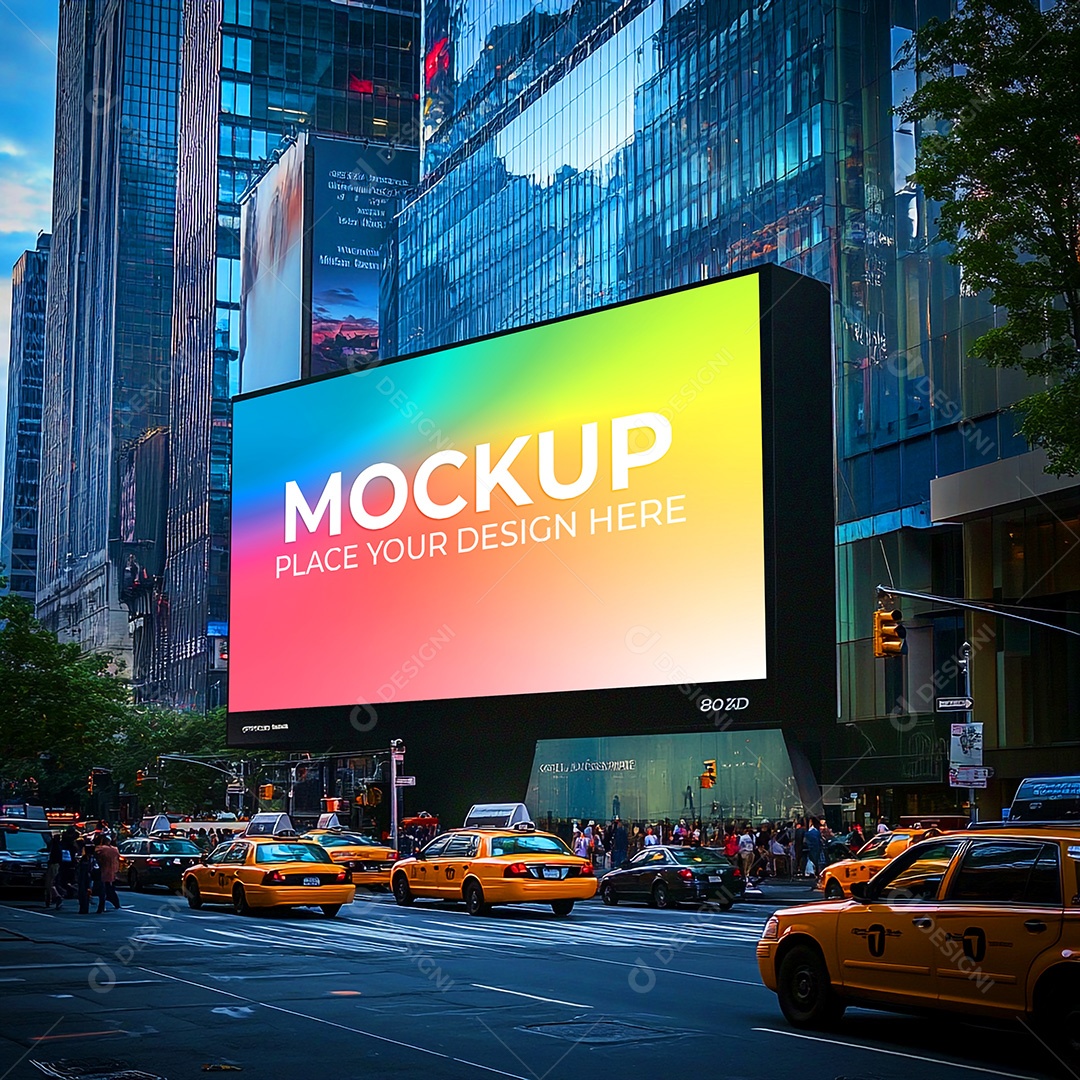 Mockup Painel Publicitário PSD Editável