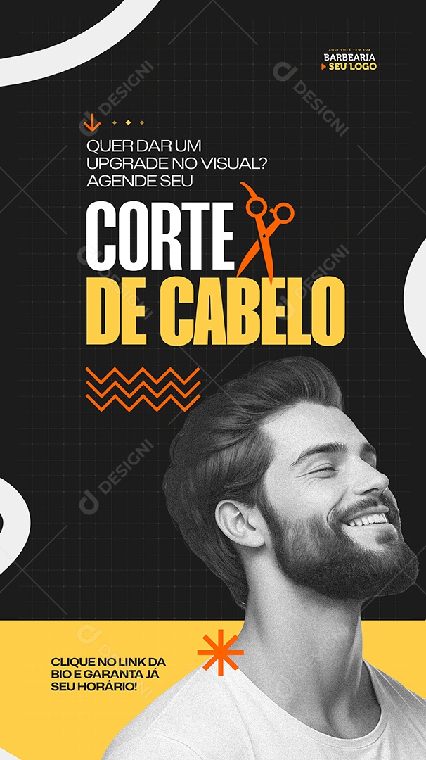 Barbearia Corte de Cabelo Social Media PSD Editável