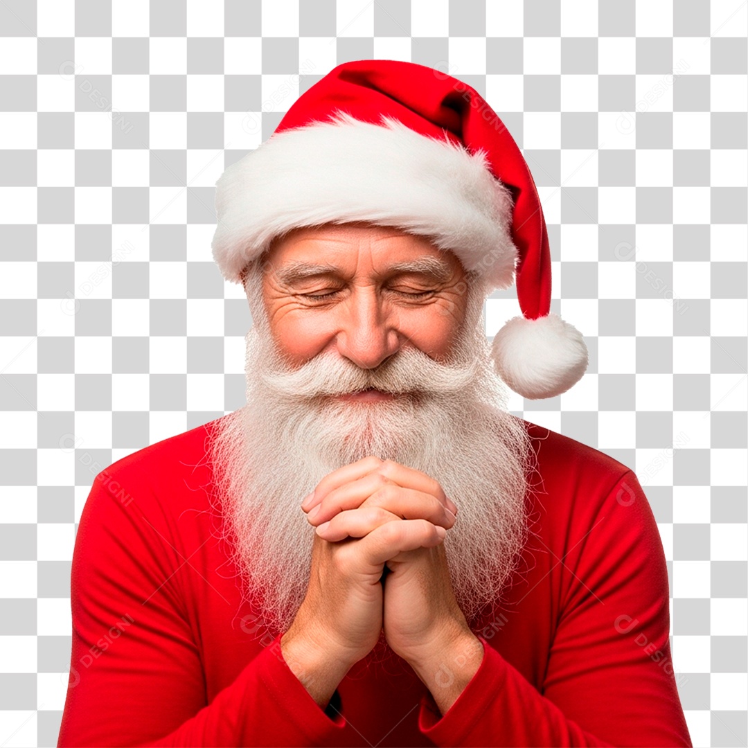 Homem de Gorro Natalino PNG Transparente