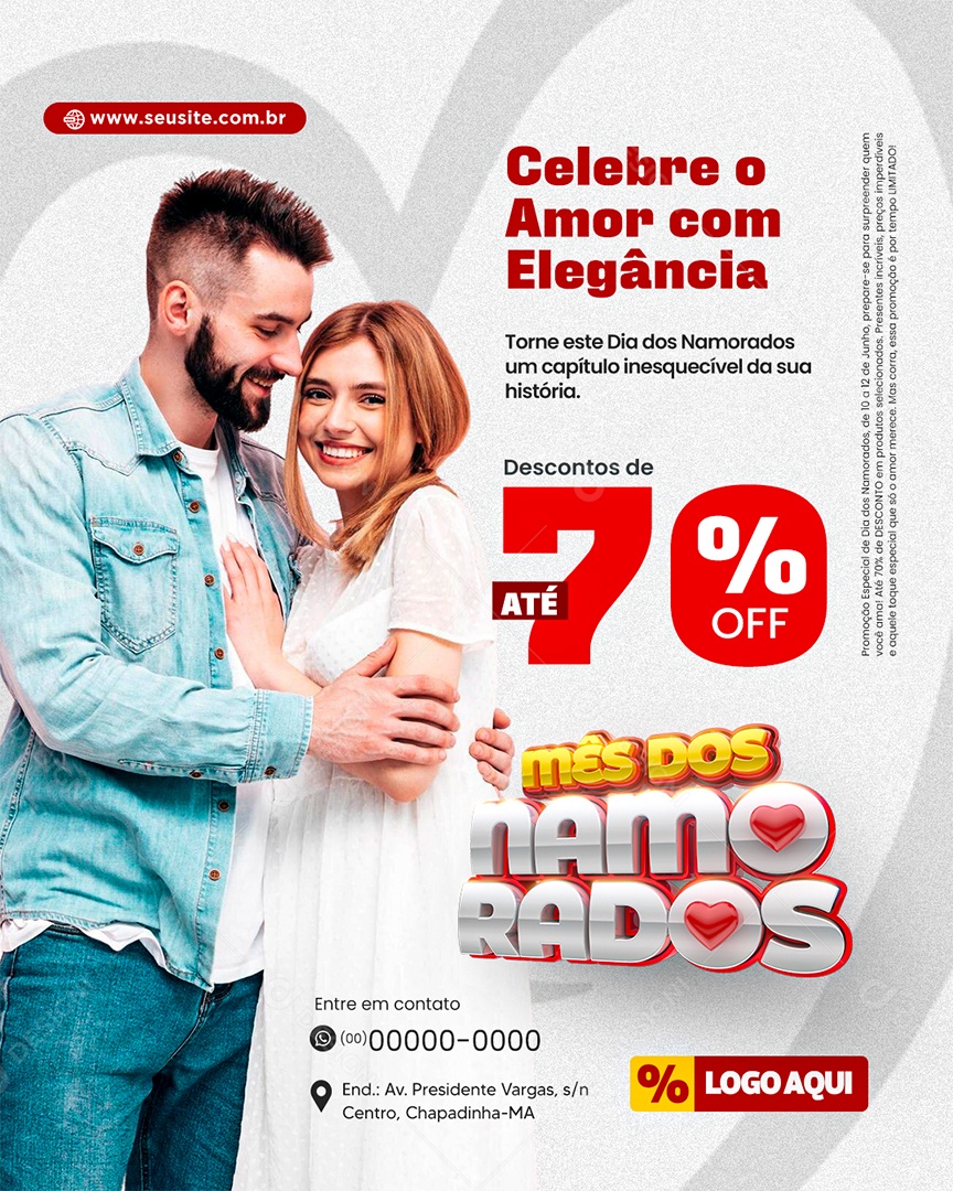 Mês dos Namorados Perfumaria Perfume e Memória Social Media PSD Editável