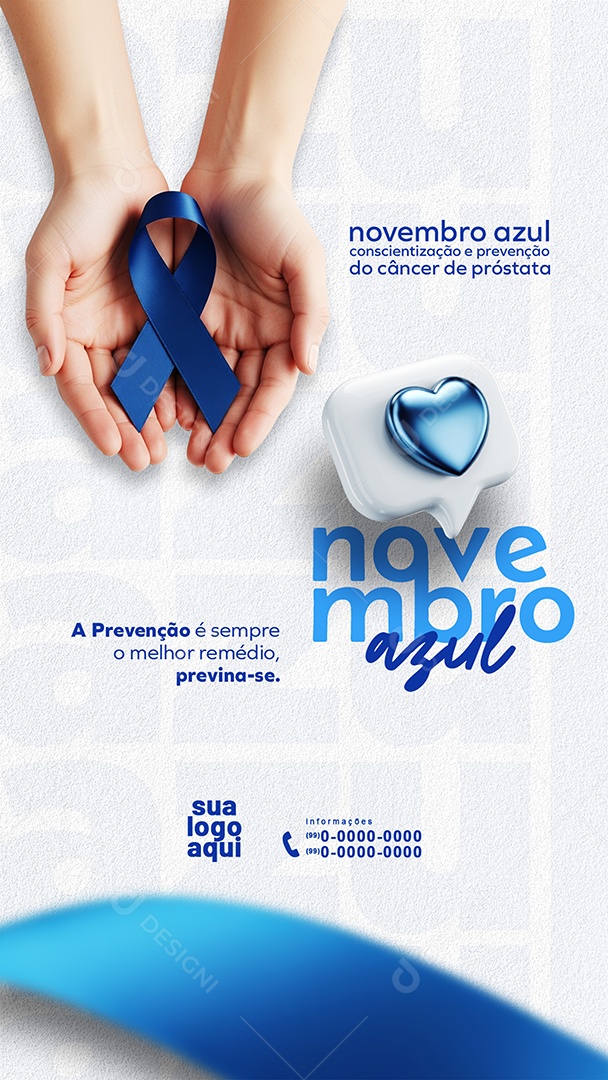 Story Novembro Azul Social Media PSD Editável