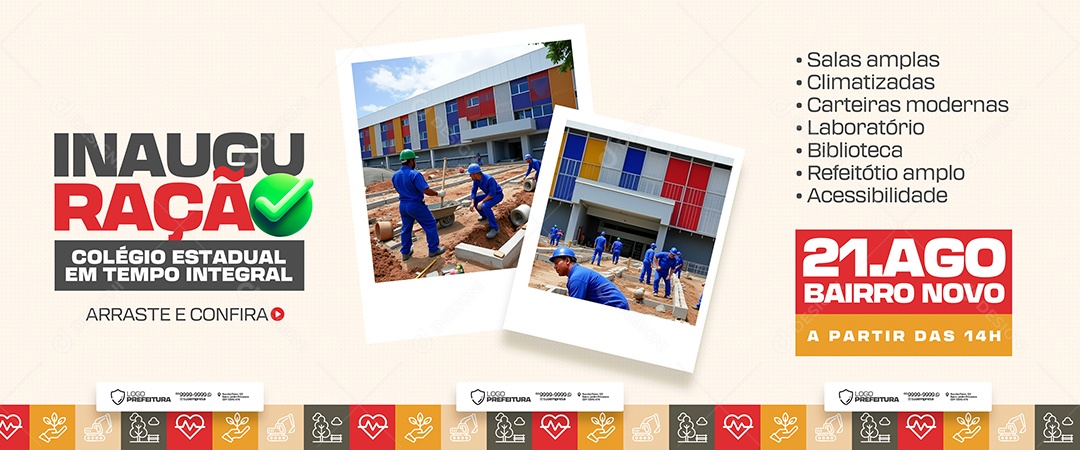 Carrossel Prefeitura Municipal PSD Editável