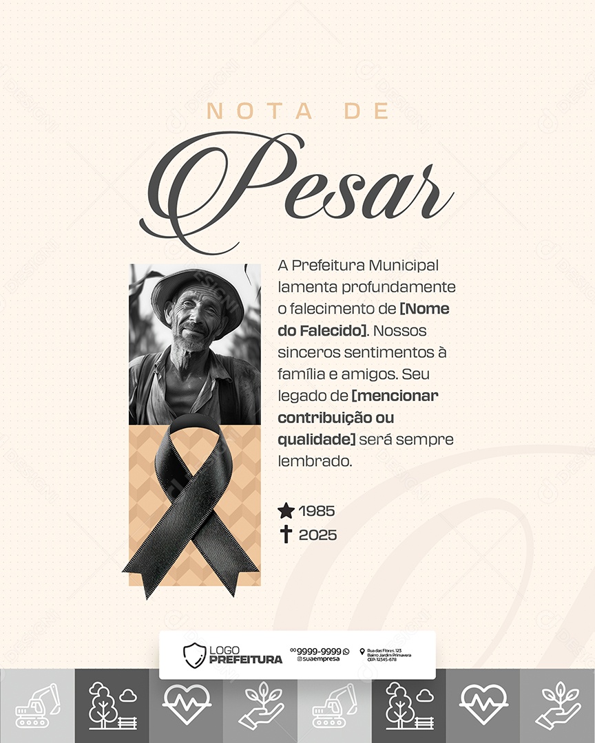 Social Media Prefeitura Municipal PSD Editável