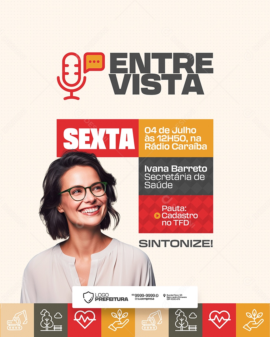 Social Media Prefeitura Municipal PSD Editável