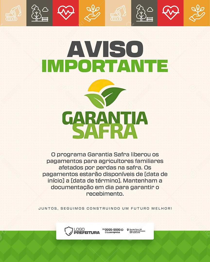 Social Media Prefeitura Municipal PSD Editável