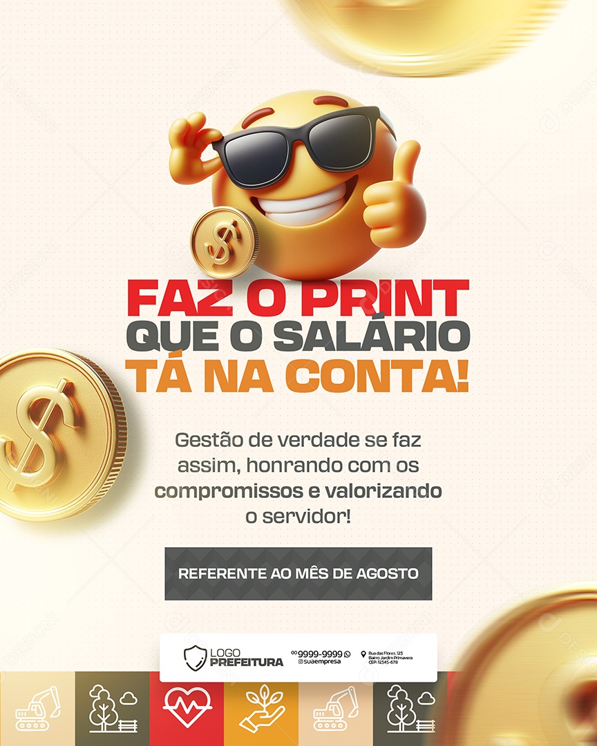 Social Media Prefeitura Municipal PSD Editável