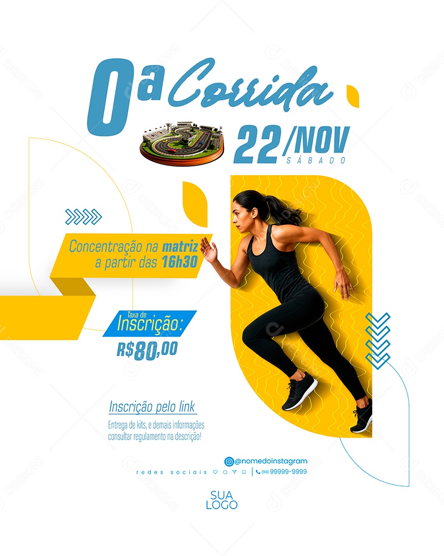 Corrida De Rua Social Media PSD Editável