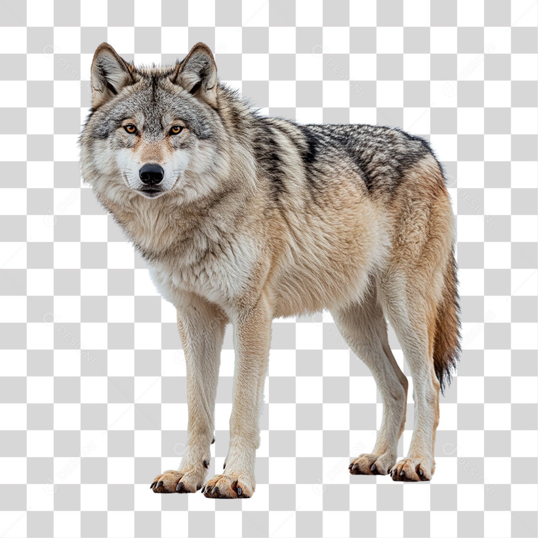 Lobo Correndo PNG Transparente