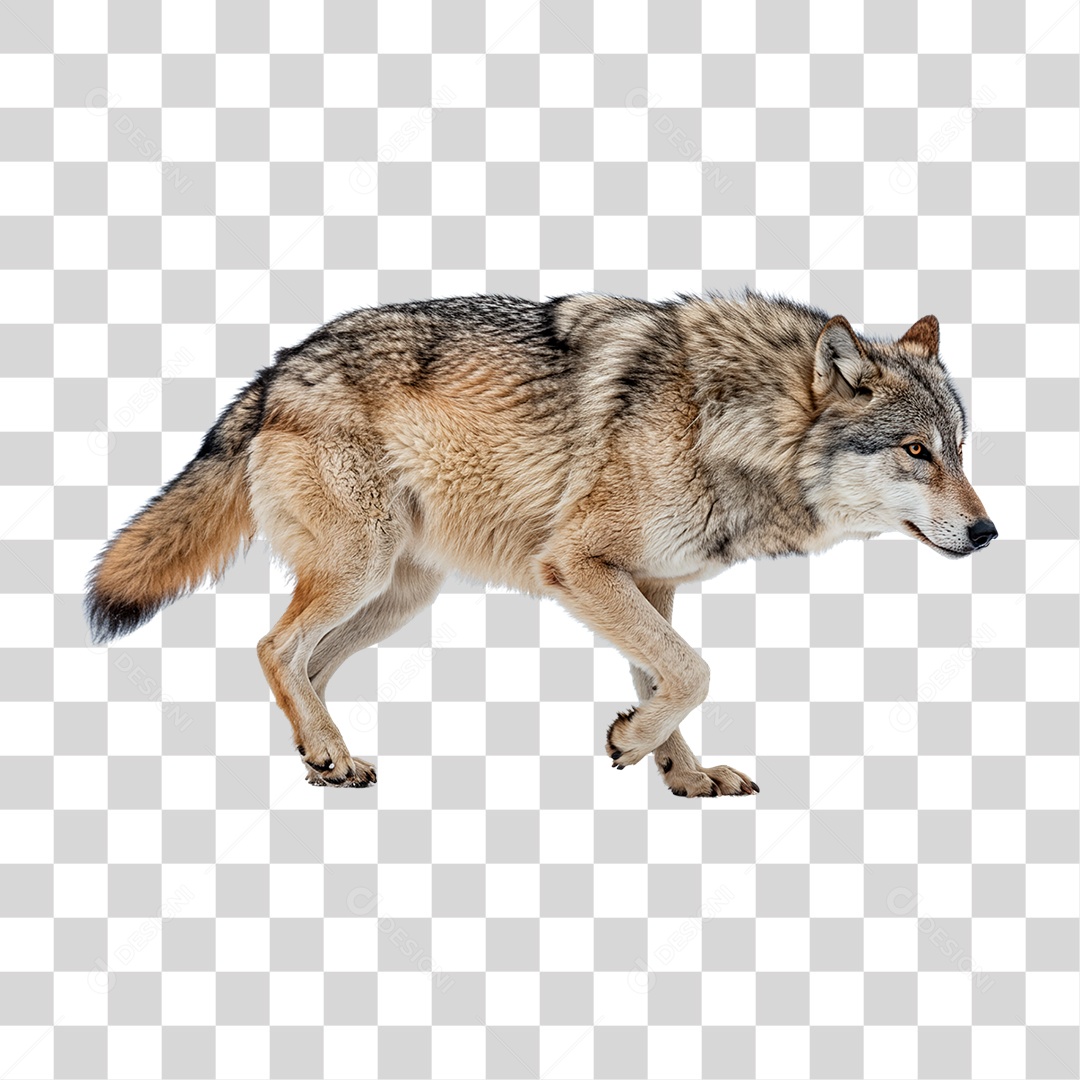 Lobo Cinzento PNG Transparente