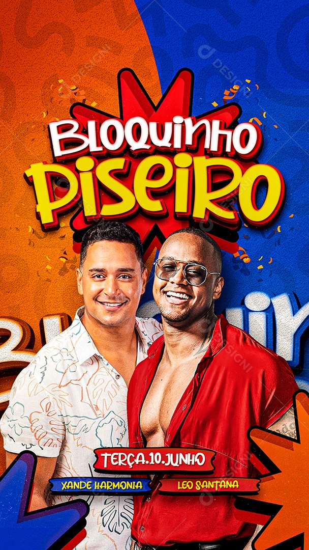 Story Flyer Carnaval Bloquinho Peseiro Social Media PSD Editável