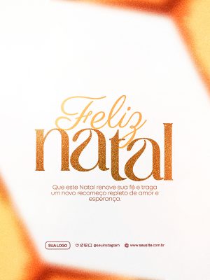 Feliz Natal 25 de Dezembro Social Media PSD Editável