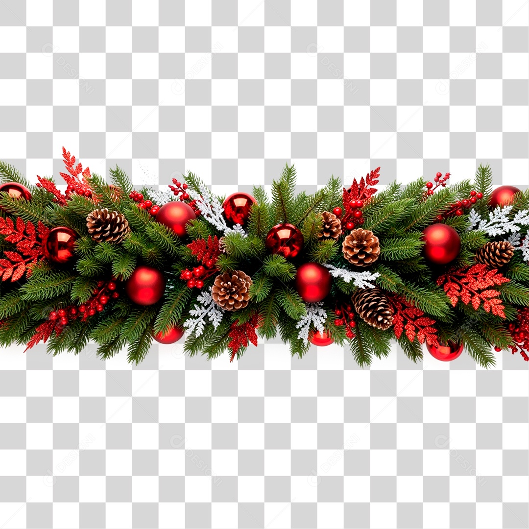 Guirlanda de Natal PNG Transparente