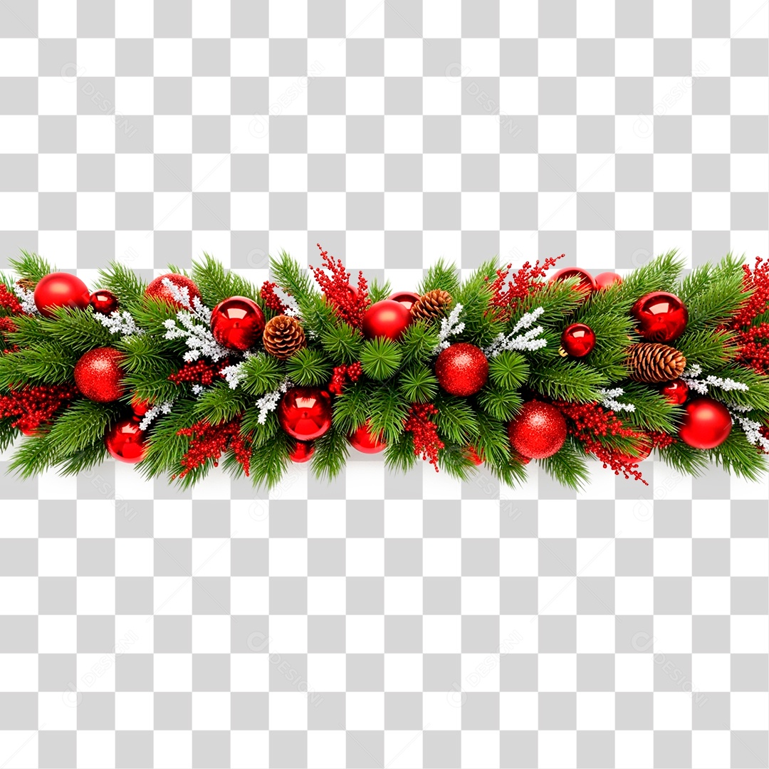 Guirlanda de Natal PNG Transparente