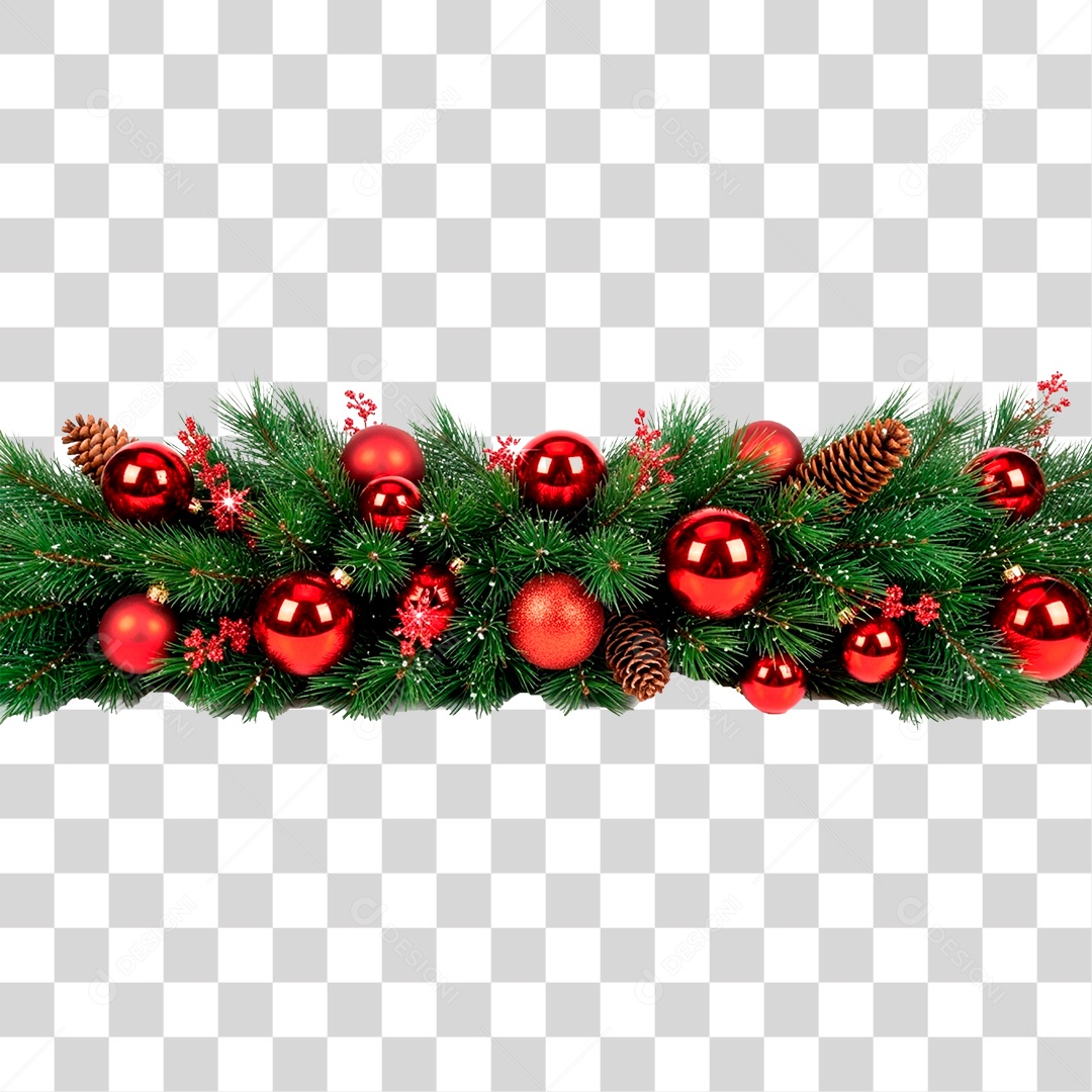 Guirlanda de Natal PNG Transparente