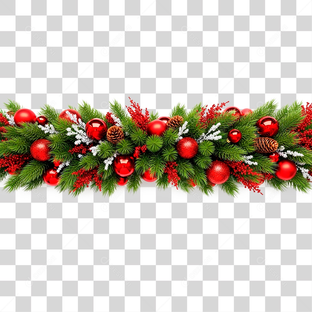Guirlanda de Natal PNG Transparente