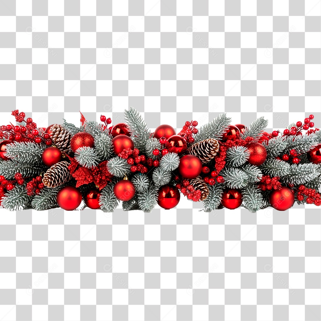 Guirlanda de Natal PNG Transparente