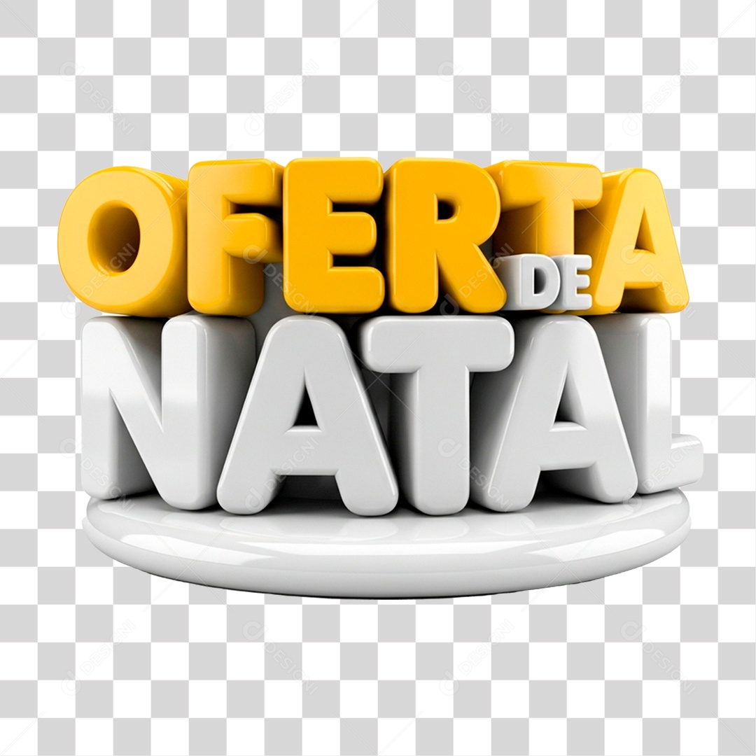 Selo 3D Oferta de Natal PNG Transparente